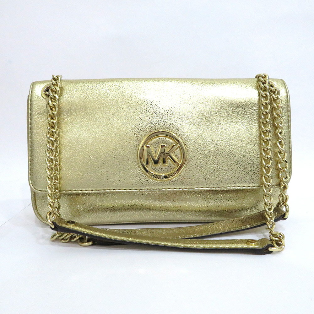 新品 マイケルコース 2way ショルダーバッグ ゴールド マイケルコース】ハンドバッグ ショルダーバッグ 2way ゴールド