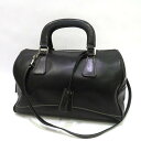 中古 プラダ レザー 2WAYバッグ ミニボストン ABランク B11074 ブラック 黒 PRADA レディース あす楽【送料無料】【西神店】
