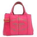 中古 プラダ バッグ カナパ ショルダーバッグ ハンド 2WAY Bランク キャンバス 1BG439 ピンク レディース PRADA あす楽【送料無料】【西神店】