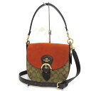 中古 コーチ クリオ 2WAYバッグ C5692 Aランク シグネチャー スエード COACH あす楽【送料無料】【名谷店】