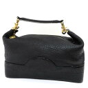 中古 ヴェルサーチ バニティバッグ メデューサ Bランク レザー ブラック 黒 VERSACE レディース あす楽【送料無料】【名谷店】