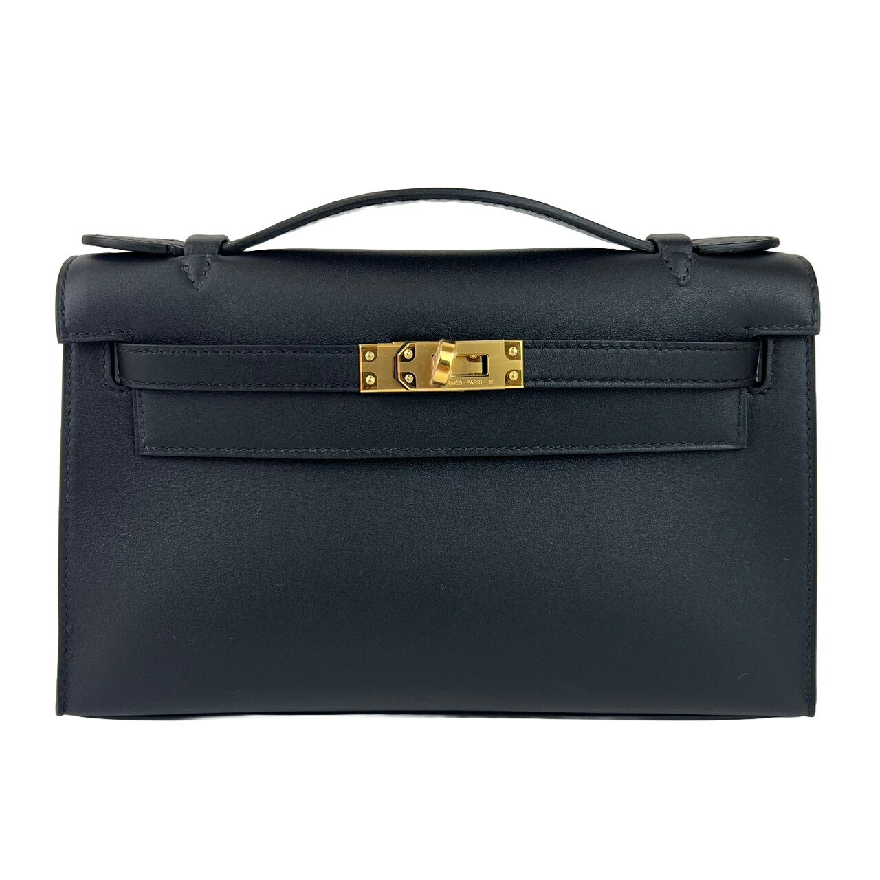 新品未使用品 HERMES ポシェットケリー ブラック スイフト ゴールド金具 U刻のサムネイル