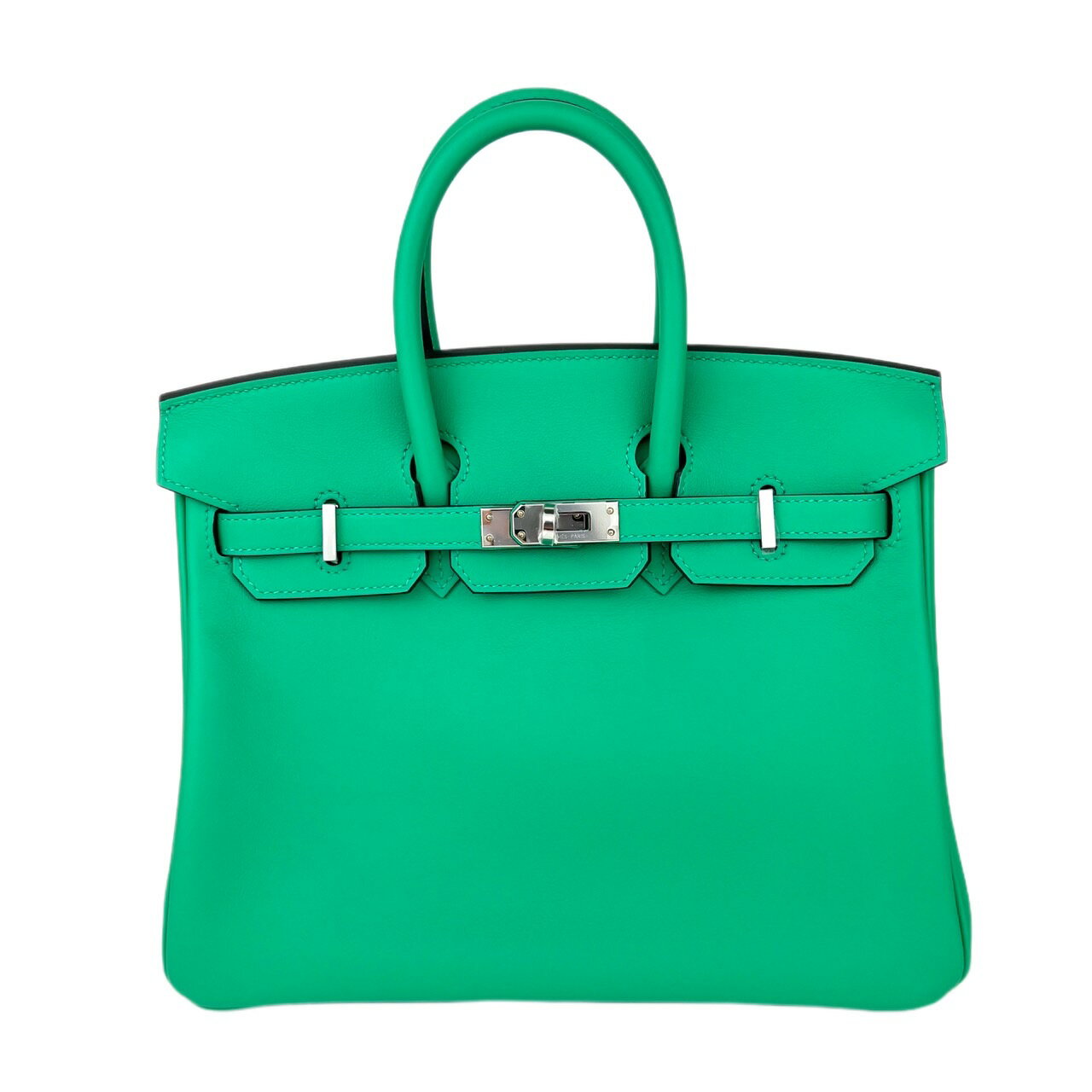 Vigp HERMES GX Birkin25 o[L25 Menthe ~g Swift XCtg PHW Vo[ U nhobN