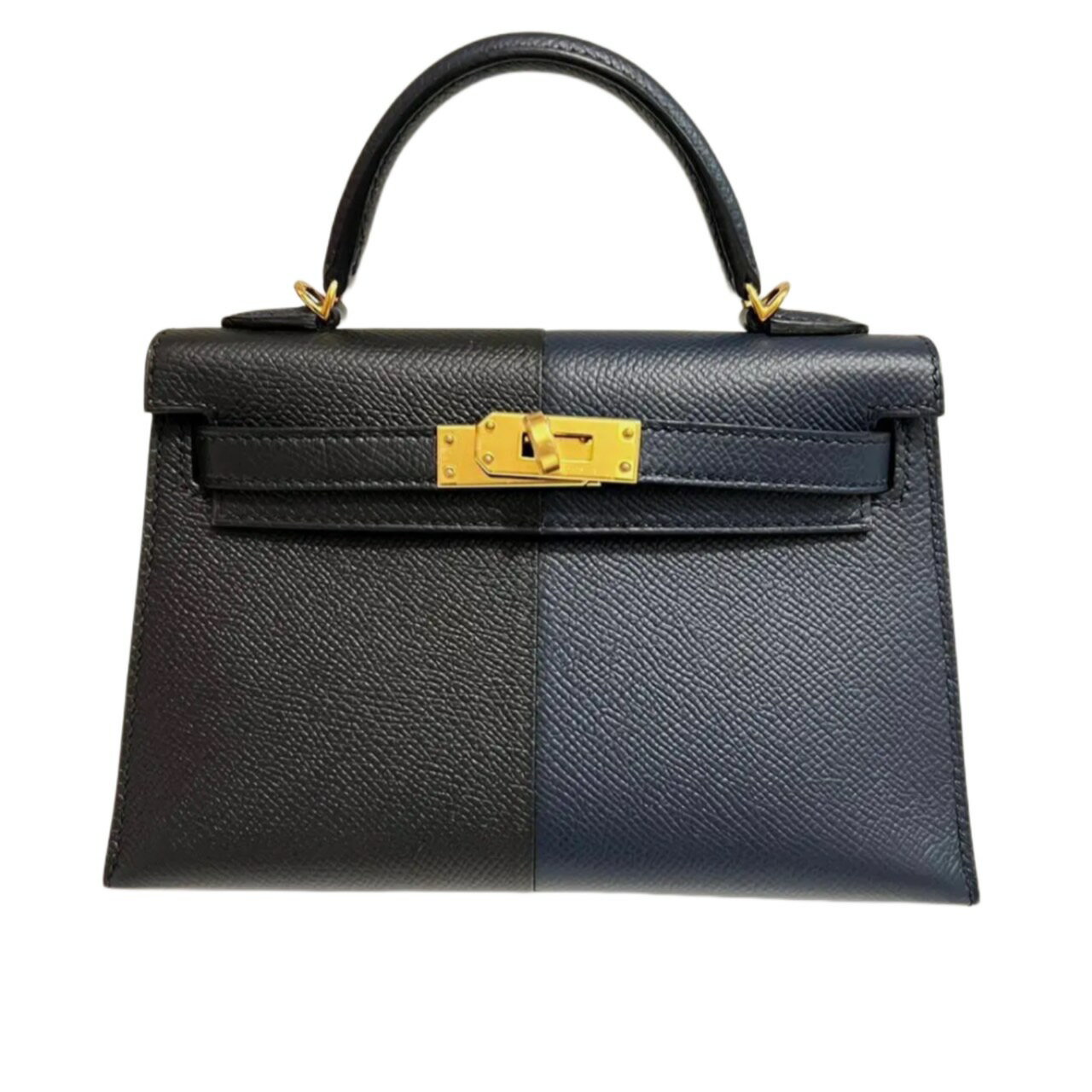 ケリー 新品未使用 HERMES エルメス Mini Kelly ミニケリー Casaque カザック Bleu indigo/Black ブルーインディゴ/ブラック Epsom エプソン GHW ゴールド金具 Z刻印 2WAYバック ハンドバック ショルダーバック