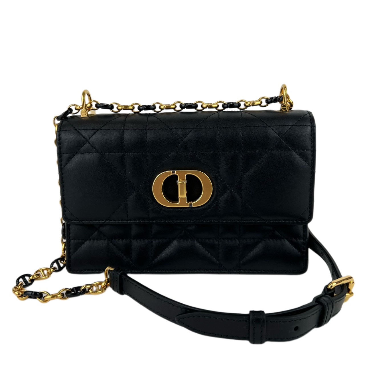 ディオール バッグ（レディース） 新品未使用 ChristianDior クリスチャンディオール Miss Caro カロ ミニバッグ Black ブラック lambskin ラムスキン GHW ゴールド金具 S5169UDAX_M51U レディースバッグ 2Way 3Wayバッグ