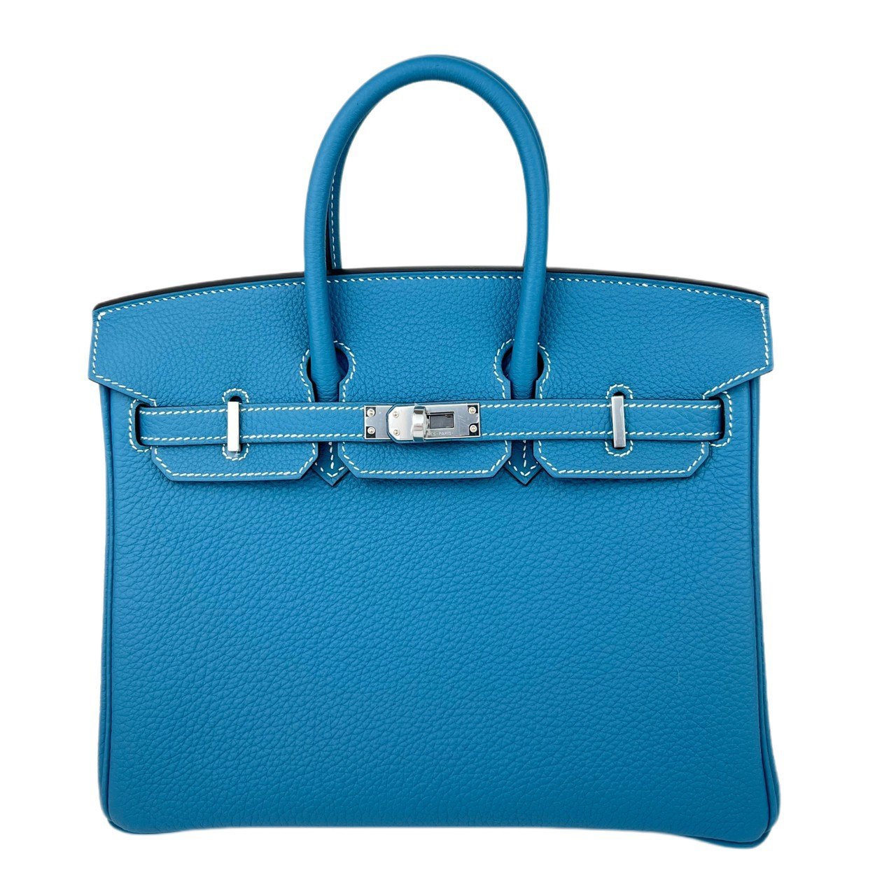 Vigp B HERMES GX Birkin25 o[L25 Bleu jean u[W[ PHW Vo[