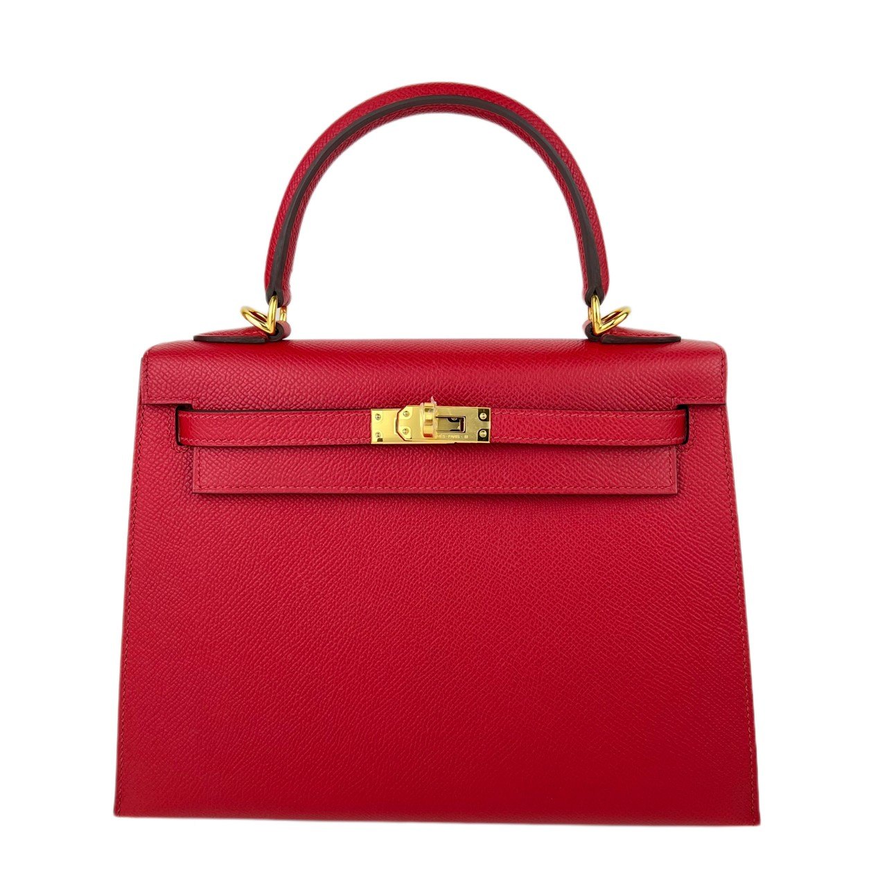 ケリー 新品 U刻 HERMES エルメス Kelly25 ケリー25 Rouge piment ルージュピマン Epsom エプソン GHW ゴールド金具