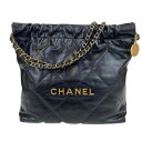 新品未使用 CHANEL シャネル CHANEL22 シャネル22 Black ブラック GHW ゴールド金具 レディース チェーンバッグ