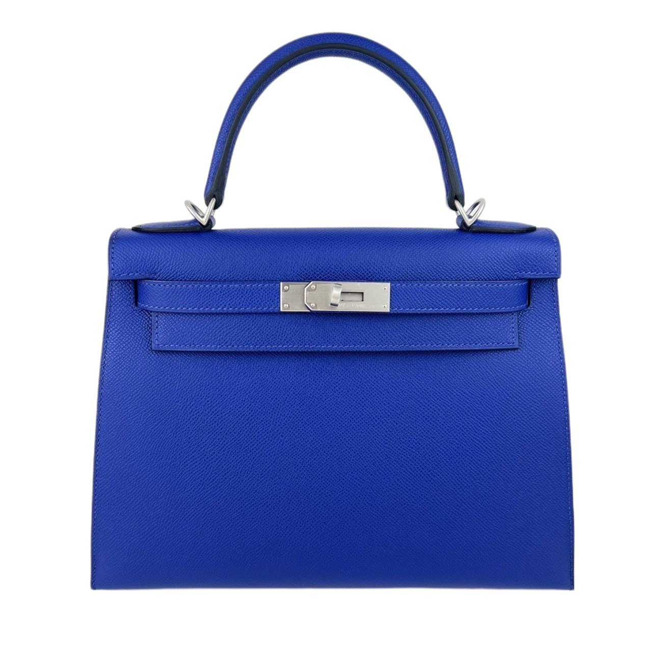 ケリー 新品未使用 HERMES エルメス Kelly28 ケリー28 Blue royal ブルーロイヤル Epsom エプソン PHW シルバー金具 B刻 2wayバッグ ショルダーバッグ