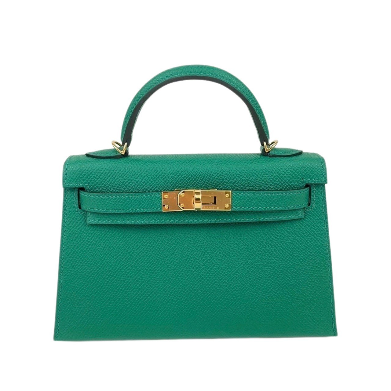 新品未使用 HERMES エルメス Mini kelly ミニケリー Vert vertigo ヴェールヴェルティゴ Epsom エプソン GHW ゴールド金具 B刻 2wayバッグ ショルダーバッグ