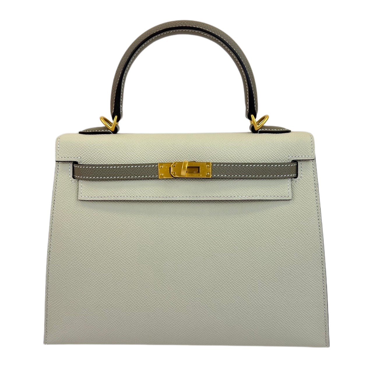 ̤ HERMES ᥹ Kelly25 PO ꡼25 Gris asphalte/Craie ꥹե/ Epsom ץ GHW ɶ U 2WAY ϥɥХå Хå