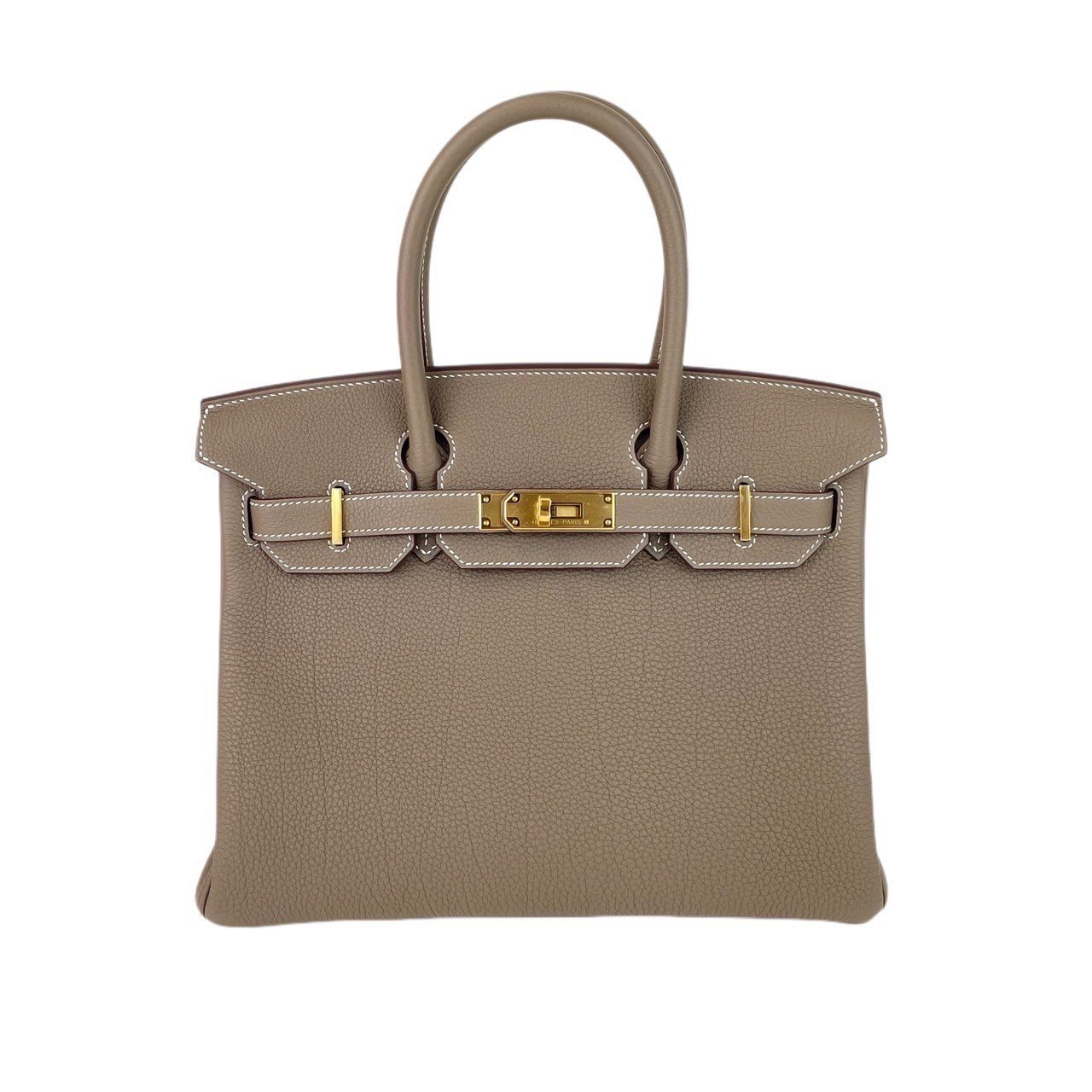 新品未使用 HERMES エルメス Birkin30 バーキン30 Etoupe エトープ Togo トゴ GHW ゴールド金具 B刻 ハンドバッグ