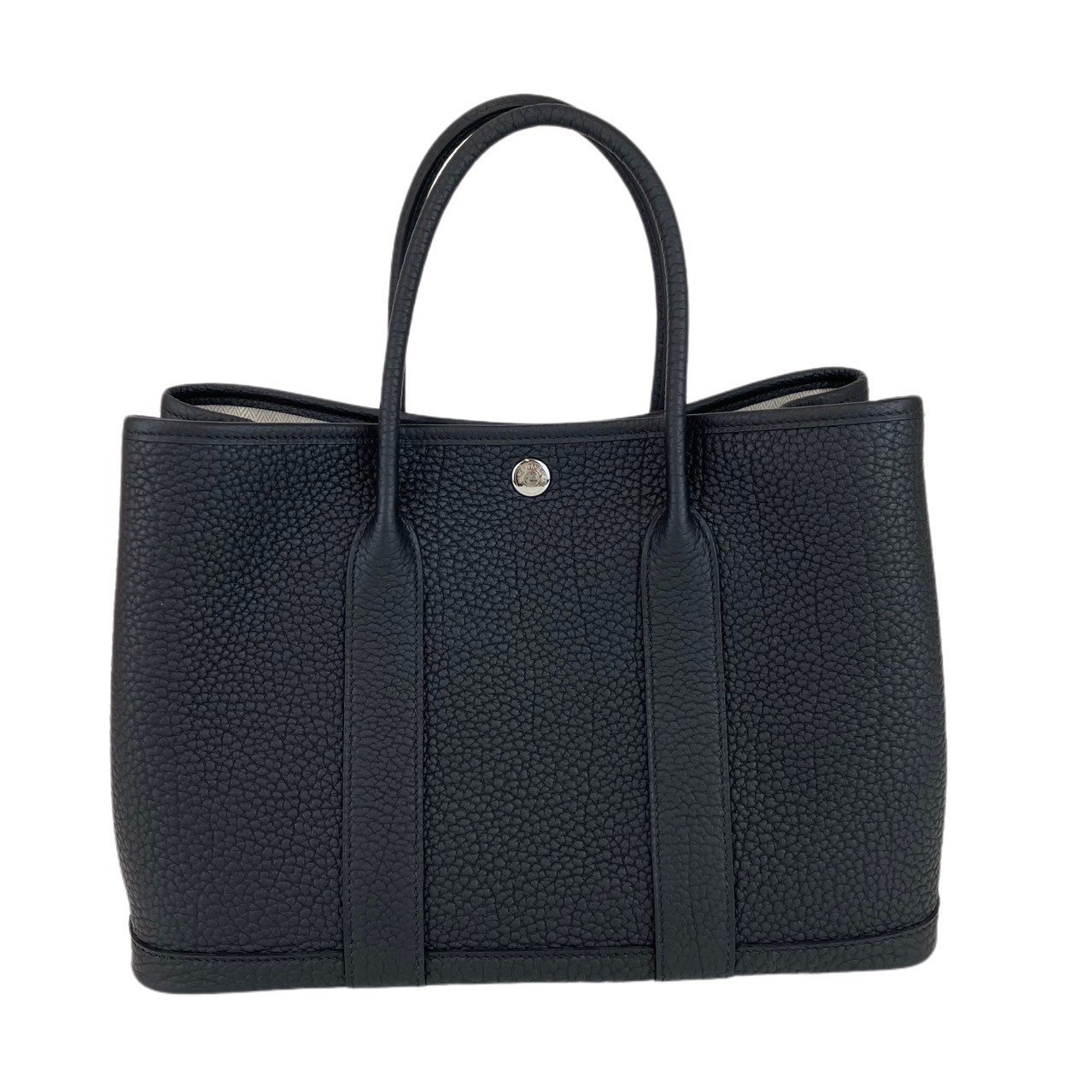 エルメス バッグ ガーデンパーティー（レディース） 新品未使用 HERMES エルメス Garden party TPM ガーデンパーティ TPM Black ブラック Negonda ネゴンダ PHW シルバー金具 B刻 ハンドバッグ