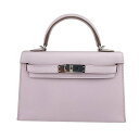 ケリー 新品未使用 HERMES エルメス Mini kelly ミニケリー Mauve pale モーヴパール PHW シルバー金具 Epsom エプソン B刻 レディースバッグ ショルダーバッグ