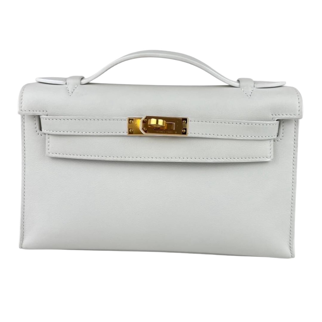 新品 HERMES エルメス Pochette kelly ポシェットケリー Blanc ブラン B刻 Swift スイフト GHW ゴールド金具のサムネイル