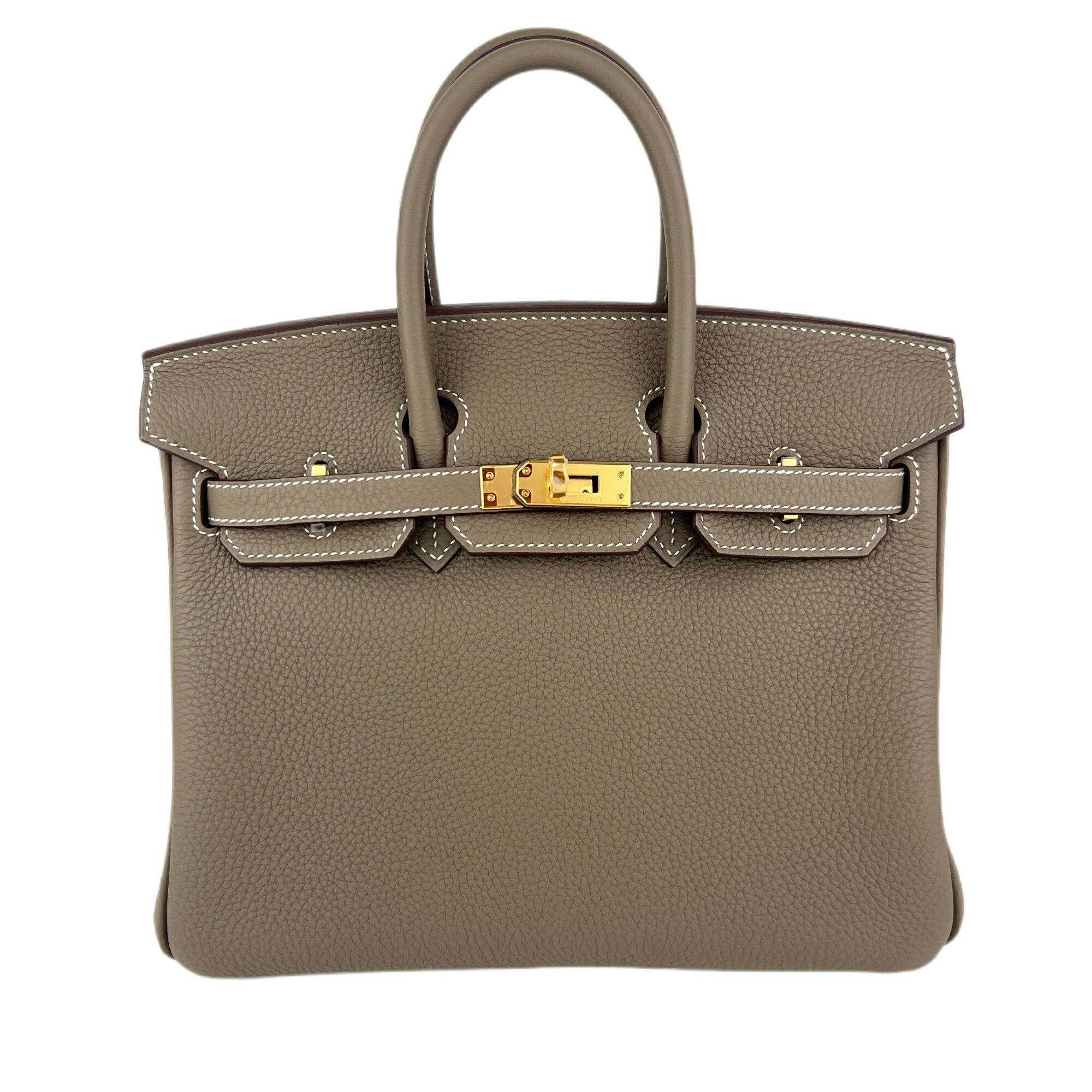 新品未使用 HERMES エルメス Birkin25 バーキン25 Etoupe エトープ Togo トゴ GHW ゴールド金具 Stamp-K K刻印 ハンドバッグのサムネイル