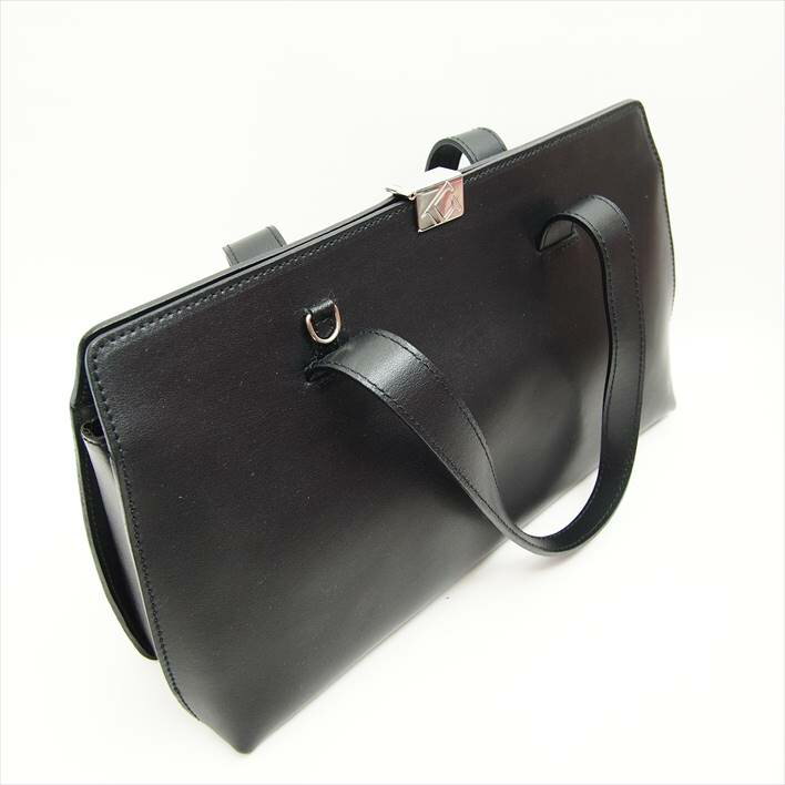 【10/23までポイント5倍】FURLAフルラストラップ付きハンドバック黒【中古】