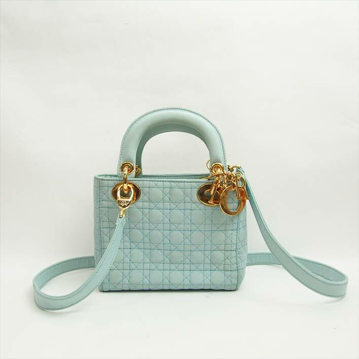 【10/23までポイント5倍】ChristianDiorクリスチャンディオールレディーディオールショルダー付きハンドバック【中古】