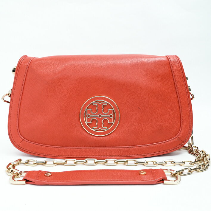 【12/26までP5倍】ToryBurchトリーバーチAMANDAロゴクラッチショルダーバッグ【中古】【要エントリー】