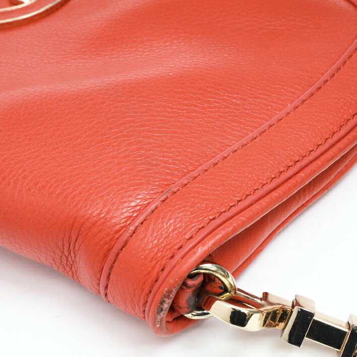 【12/26までP5倍】ToryBurchトリーバーチAMANDAロゴクラッチショルダーバッグ【中古】【要エントリー】