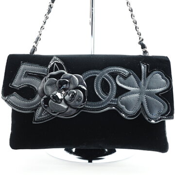 【12/26までP5倍】CHANELシャネルクローバー花モチーフハンドバッグ【中古】【要エントリー】