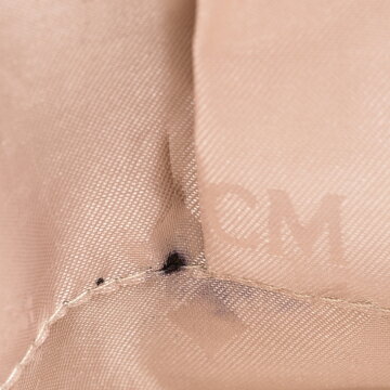 【12/26までP5倍】MCMエムシーエムレザーリュックベージュ【中古】【要エントリー】