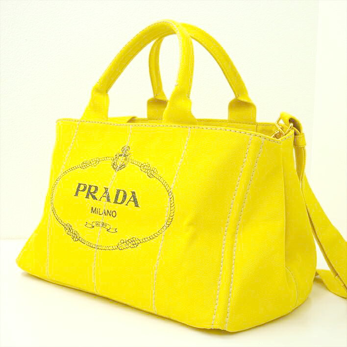 【12/26までP5倍】PRADAプラダカナパ2wayトートGIRASOLE【中古】