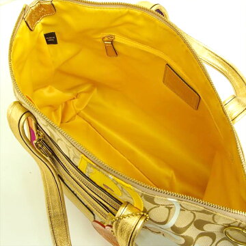 【12/26までP5倍】COACHコーチシグネチャーショルダーバッグ【中古】