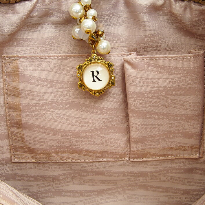 【12/26までP5倍】SamanthaThavasaサマンサタバサアリッサ大フーシャピンクイニシャルチャーム付【中古】