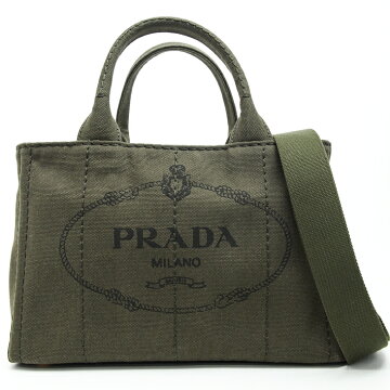 PRADAプラダカナパミニデニム2wayハンドバッグ【中古】