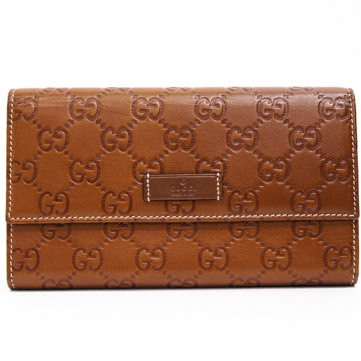 GUCCIグッチグッチシマ三つ折り財布【中古】