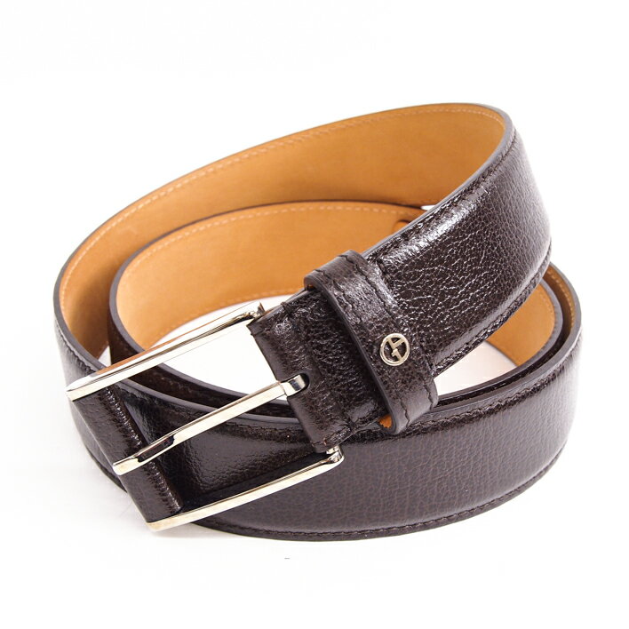 GiorgioArmaniジョルジオアルマーニレザーメンズベルト【中古】