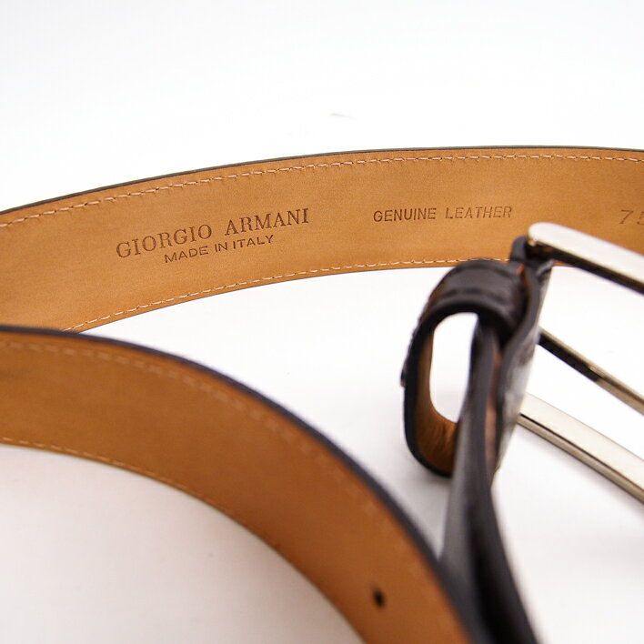 GiorgioArmaniジョルジオアルマーニレザーメンズベルト【中古】