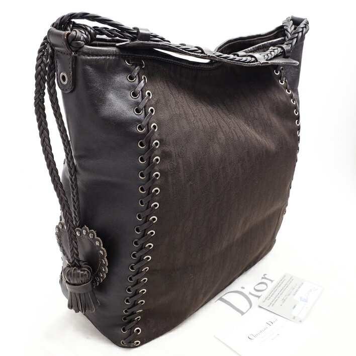 ChristianDiorクリスチャンディオールハートタグ付きハンドバッグ【中古】