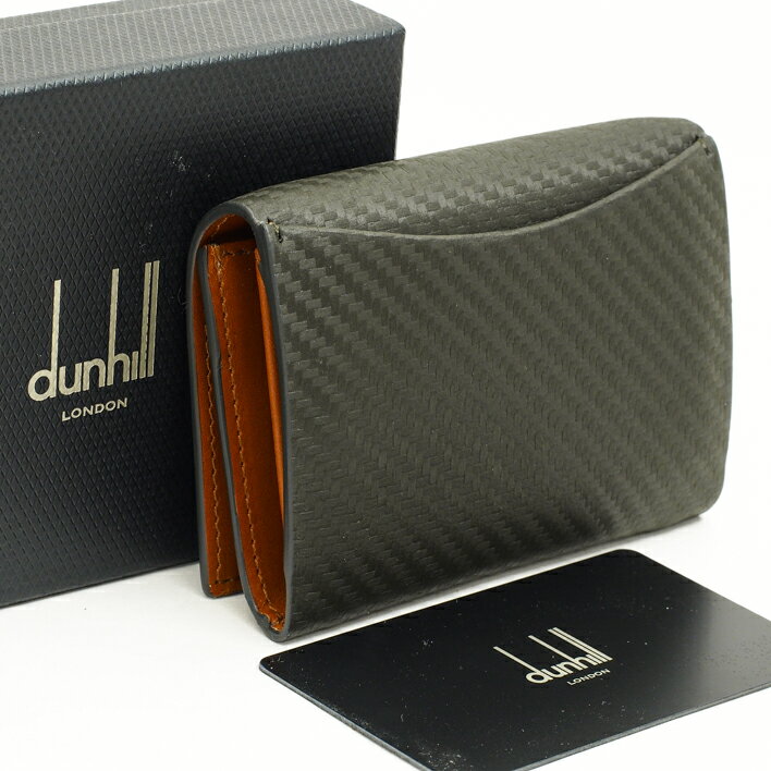【1/15までP5倍】DUNHILLダンヒルグレーコインケース【中古】【要エントリー】