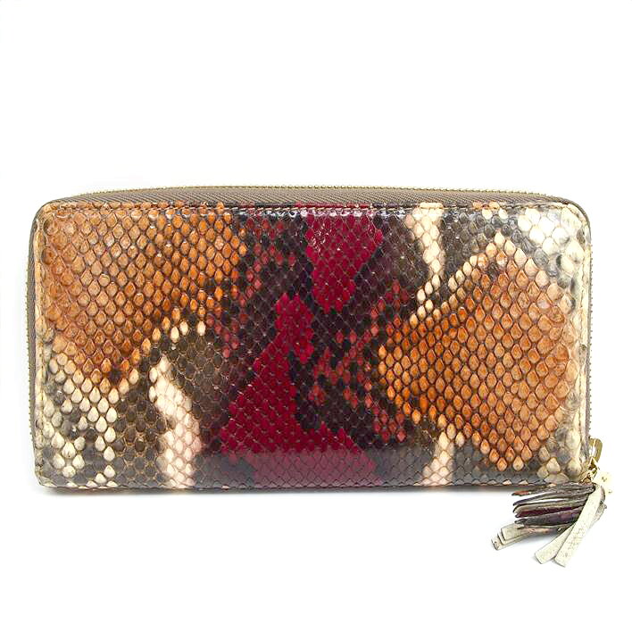 GUCCIグッチソーホーパイソンロングウォレット【中古】