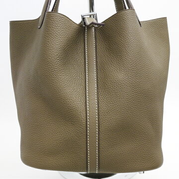 HERMESエルメスハンドバッグピコタンロックMMレザー【美品】【中古】