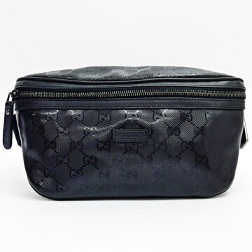 GUCCIグッチウエストポーチ/ボディバッグGGインプリメボディバッグ233269PVC/レザー【美品】【中古】