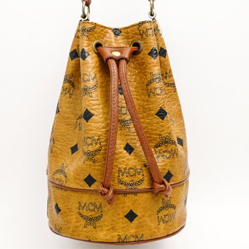 MCMエム・シー・エムショルダーバッグ巾着ミニショルダーレザー【中古】