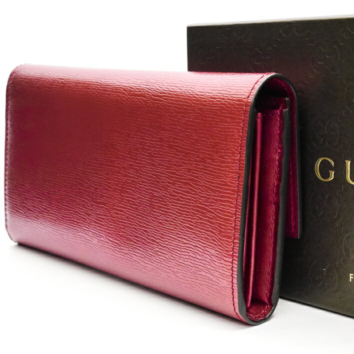 GUCCIグッチ長財布ラブリーハートシェイプインターロッキングG251861レザー【新品・未使用品】【中古】