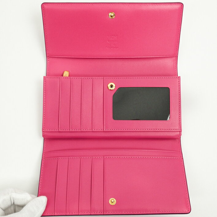 【準備中】MCMエムシーエム長財布リボンポイントロングウォレットレザー【新品・未使用品】【中古】