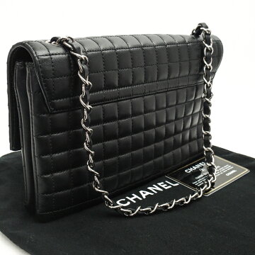 【美品】CHANELシャネルNo5カメリアココマーククローバーチェーンショルダーバッグチョコバーラムスキンレディースバッグショルダーバッグ【中古】
