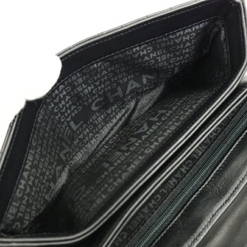 【美品】CHANELシャネルNo5カメリアココマーククローバーチェーンショルダーバッグチョコバーラムスキンレディースバッグショルダーバッグ【中古】