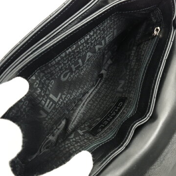 【美品】CHANELシャネルNo5カメリアココマーククローバーチェーンショルダーバッグチョコバーラムスキンレディースバッグショルダーバッグ【中古】