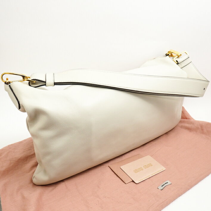 [Almost New] MiuMiu Miu Miu Hobo Bag RR 1917 Soft Leather (SOFTCARF) Women's Bag Shoulder Bag [Pre]