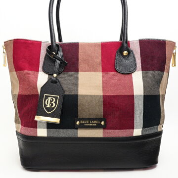 [Almost New] Burberry Burberry Blue Label Crest Bridge Canvas × Leather Women's Bag Handbag [Pre]