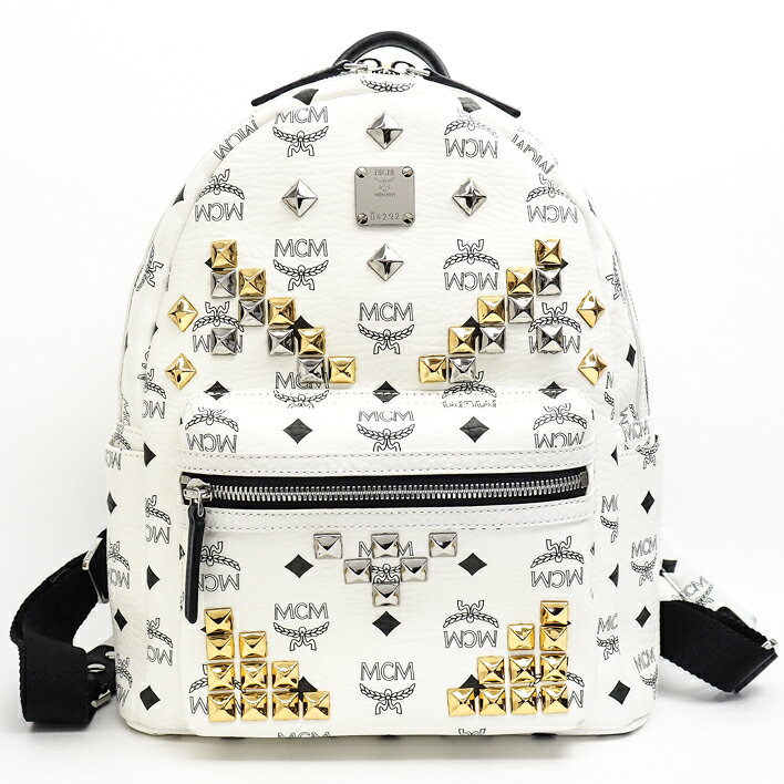 [Beauty goods] MCM MC Stemk MMK 5 SVE 19 WT 001 leather unisex bag backpack · rucksack [pre]