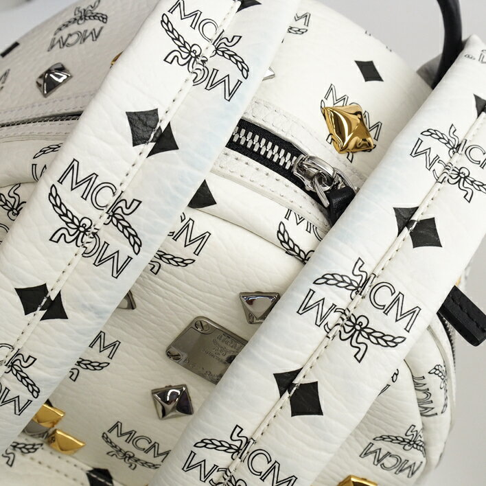 [Beauty goods] MCM MC Stemk MMK 5 SVE 19 WT 001 leather unisex bag backpack · rucksack [pre]