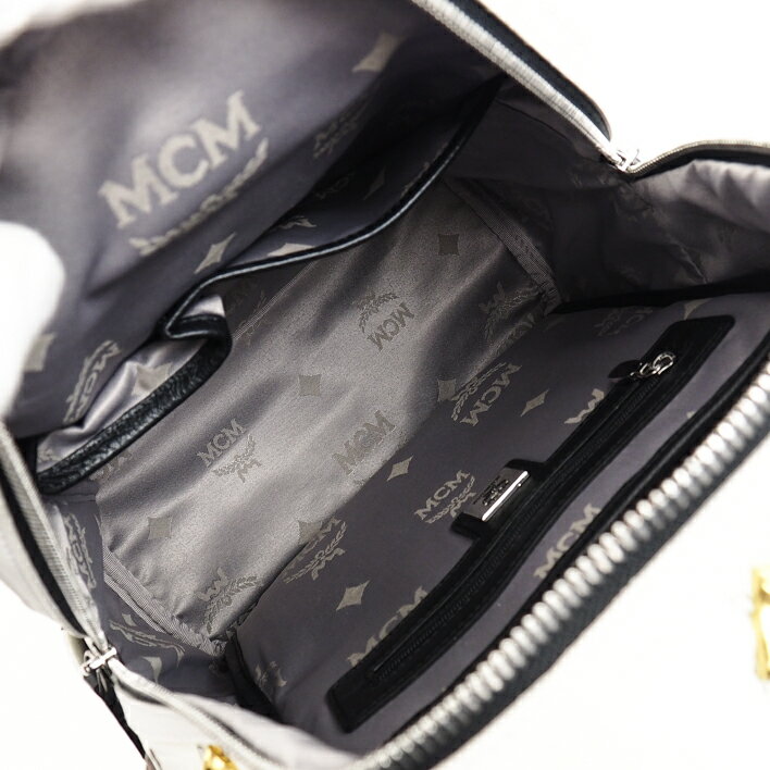 [Beauty goods] MCM MC Stemk MMK 5 SVE 19 WT 001 leather unisex bag backpack · rucksack [pre]