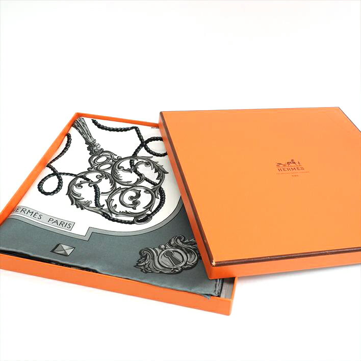 [Almost new] HERMES HERMESLE · Kurekare 90 silk brand miscellaneous goods women's scarf [pre]